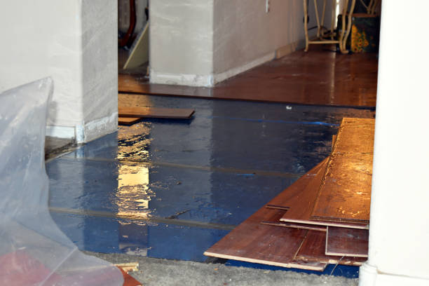 Professional Burst Pipe Cleanup technician working in Parlin, NJ